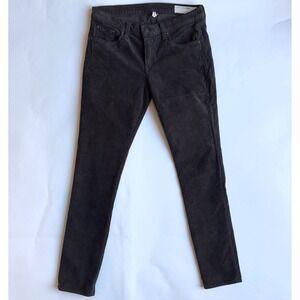 Rag & Bone‎ Lightweight Corduroy Stretch Skinny Jean-Charcoal Gray Color-Size 28
